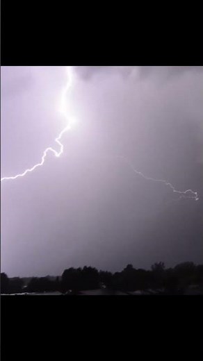 AMAZING Lightning Strike Caught On Camera!🌩⚡ #shorts