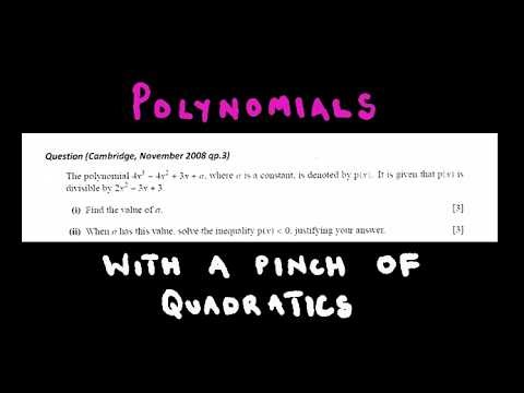 Polynomials Qn 2 - Long Division and Quadratic Factors | ZIMSEC Pure Maths | Explained in Shona