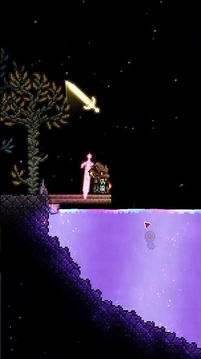 Throwing Stuff In The Shimmer - Hallowed Key - Terraria #shorts
