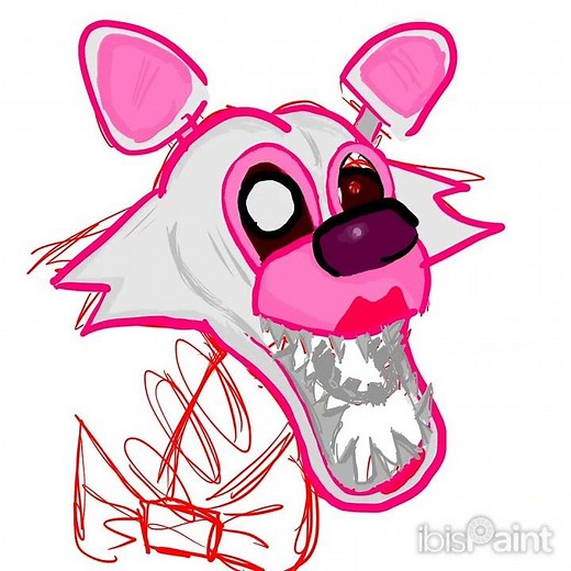 Mangle -FNAF speed paint (IbisPaint X)