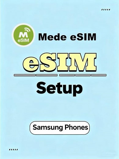 How to configure eSIM on a Samsung phone #esim #smartphone #medeesim #tech #travel #travelhack #app