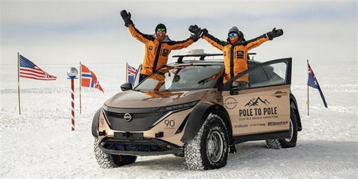The first-ever drive from North to South pole is complete - and it was all-electric