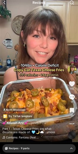 Copycat Chili’s Texas Cheese Fries 595 calories 24g protein