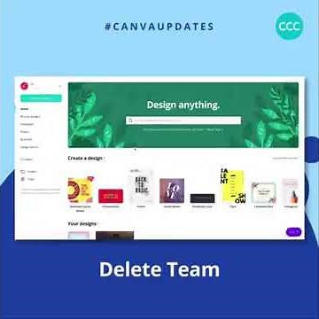 How to Delete Team in Canva?