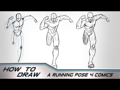 How to Draw A Character Running Towards the Camera - Comics