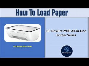 How to load paper on the HP DeskJet 2900 All in One Printer series