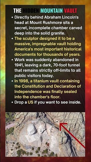 The Secret Vault Hidden Inside Mount Rushmore #facts