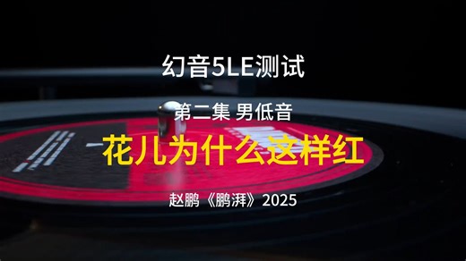【Hires】幻音5LE测试第三集-男低音赵鹏-《花儿为什么这样红》