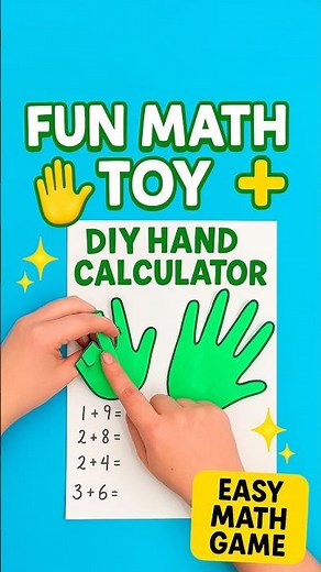 DIY Moving Hand Calculator ✋ | Fun Math Learning Toy for Kids! #diy #craft #craftyfun #kids