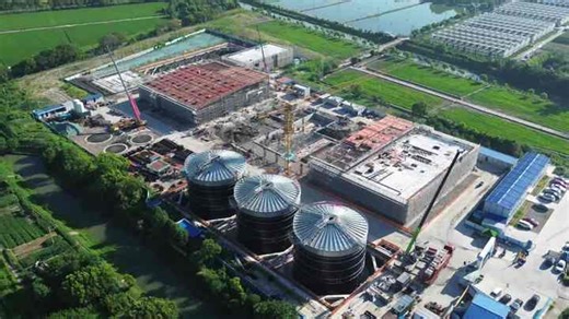 Organic Waste Animal Manure Automatic Q355B Steel 10000m Biogas Anaerobic Digestion Tank CSTR Reactor