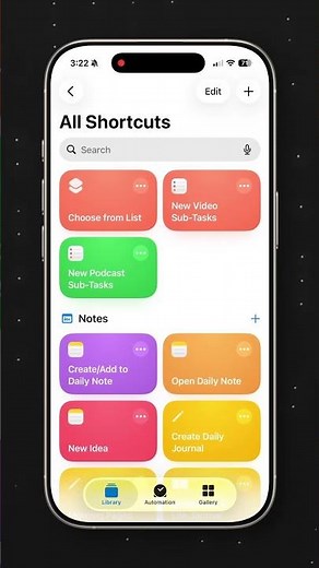 Creating Daily Note functionality within Apple Notes using Shortcuts