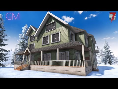 Family House Shell Build (Start to Finish) In 7 Days To Die ❄