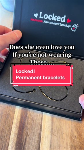 Permanent bracelet (or anklet). You can choose from various different colours and colour combinations. Once you’ve decided simply cut, with the included snips, to the right size and LOCK the bracelet FOREVER #locked #promisering #bracklet #anklet #tiktokmademebuyit