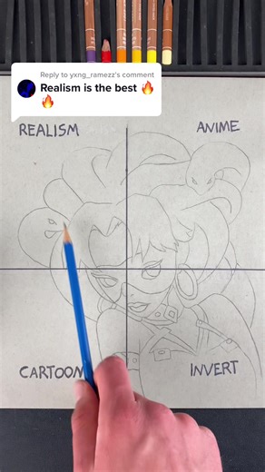 Drawing Medusa in 4 Styles Challenge