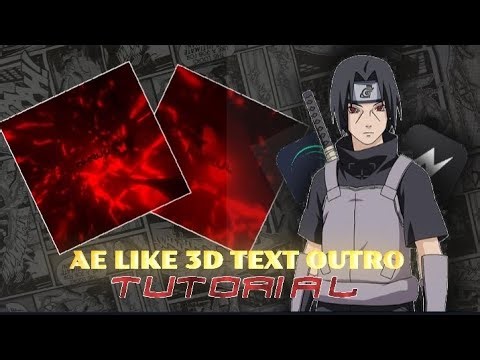 3D text outro (type 1) | Node video and alight motion tutorial