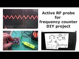 Active RF Probe for frequency counter and radio alignment. DIY project.