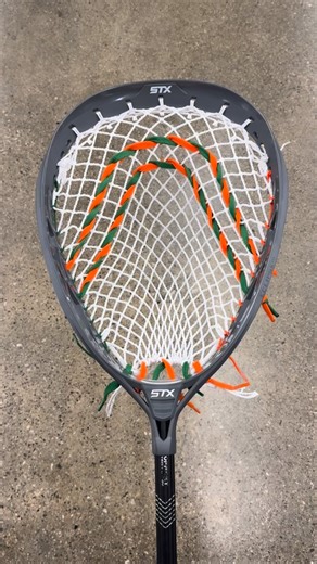 🌴🧡The U🧡🌴 • • • STX Eclipse III strung w/ StringKing Grizzly 2S • • • #stxmlax #simplestrings #stringking #eclipseiii #uofmiami | Simple Strings