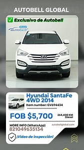 2.6K views |  Hyundai Santa Fe 4WD 2014 ✨ ¡Vehículo exclusivo...