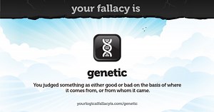 Your logical fallacy is genetic