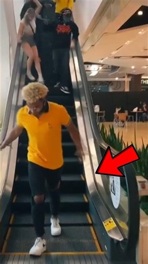How to Stop an Escalator (Secret Trick Revealed!)😁 #facts #shorts