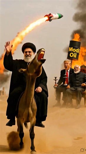Trump Tried to Buy Modi’s Oil… But Khamenei’s Donkey Bomb Exploded! 😂 | Funny AI Animation #iran