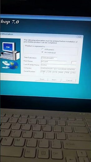 Adobe Photoshop 7.0 Serial Number | How to get serial number #techofsonu #serialnumber