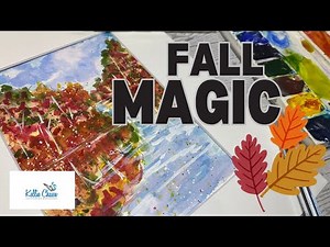 Watercolor Colorful Fall Trees - Easy and Beginner Friendly Technique