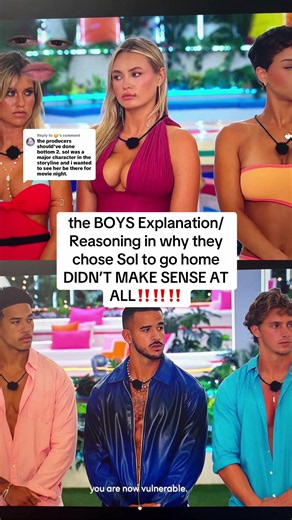 Replying to @🫩 #loveislandusa #loveislandusaseason8 #sincereloveisland #theboyschosingsol #loveislandusaseason8epsiode14