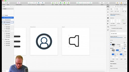 Create Icons from Scratch with Shapes - Sketch: Noob to Master, ep3