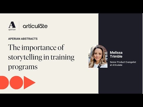 The importance of storytelling in training programs