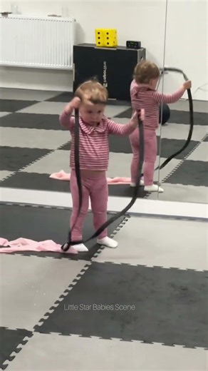 Dance Practice Cute Gym 💪 #littlestarbabiesscene