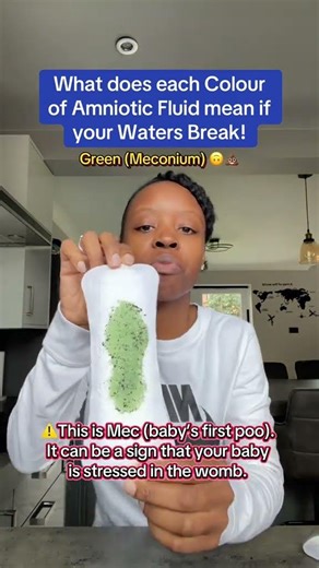 What does each Colour of Amniotic Fluid mean if your Waters Break! 🤔
