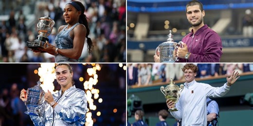 Complete list of every big title winner in tennis for 2025 season ft. Coco Gauff, Carlos Alcaraz, Aryna Sabalenka, Jannik Sinner