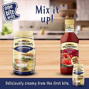 Show your burgers and chips a bit of love by adding NEW Wellington’s Mayonnaise and Full Flavour Tomato Sauce for a deliciously creamy twist to your dip! NEW Wellington’s Mayonnaise, available at participating Pick n Pay stores and selected wholesale outlets. #OneBiteWins | Wellingtons Sauces