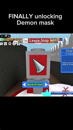 Finally unlocking demon mask#roblox #beeswarmsimulator #fyp #viral #bss