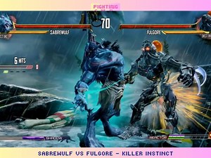 Sabrewulf vs FulGore - Killer Instinct - crazy battle | Fighting Gamers