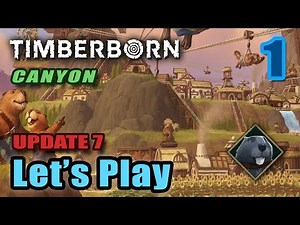 Let's Play - Timberborn - Canyon Hard - Iron Teeth - Ziplines & Tubeways (Update 7) - Full Gameplay