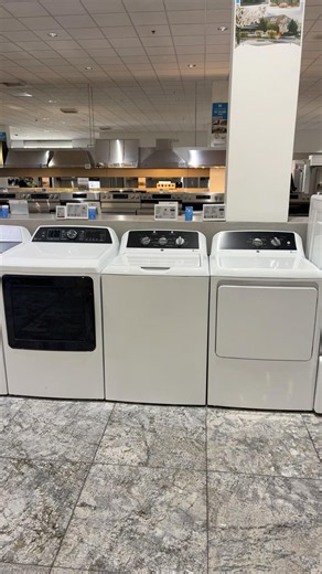 3 laundry machines by GE General Electric