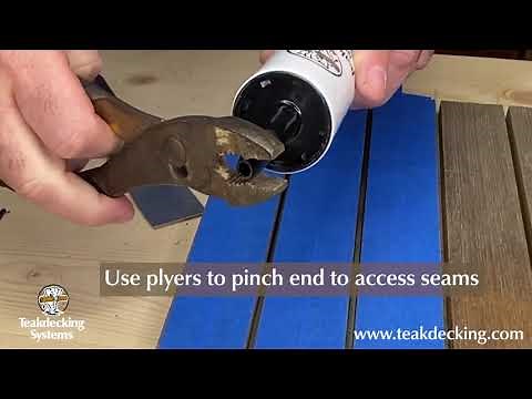 How To Properly Prepare & Re-Caulk a Teak Deck Seam Part 2
