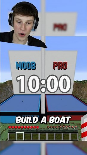 Noob vs Pro Build Battle! (Boat)