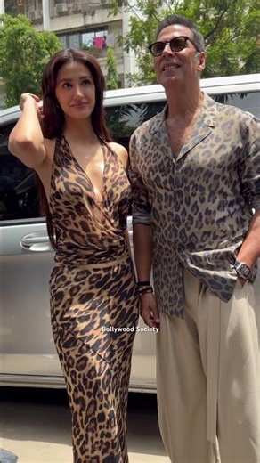 Twinning in tiger print! Akshay Kumar and Disha Patani's new look is breaking the internet 💥👀