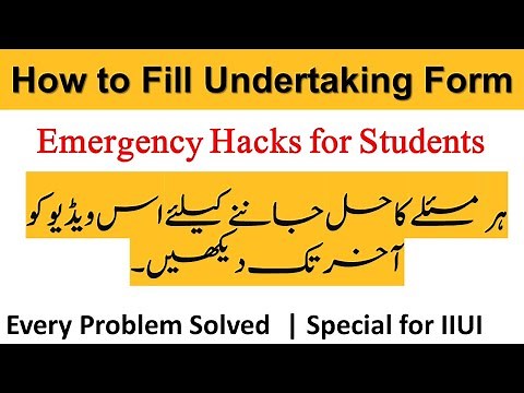 How to Fill Affidavit and Undertaking Form | Complete Guide With some Special Hacks