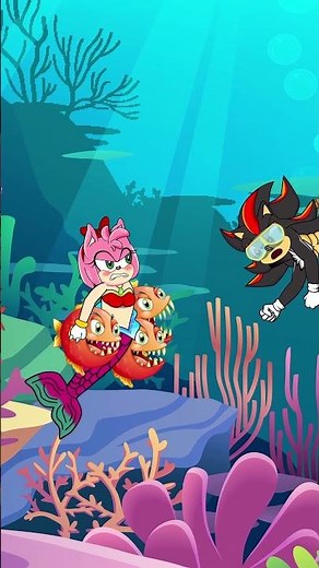 Baby Amy: The Most Incredible Mermaid! #sonic #sonicmovie2D #sonicthehedgehog