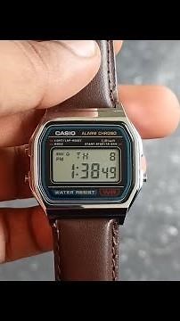 I changed my Casio A158 chain to Leather strap | A158 stainless steel chain changed to Leather strap