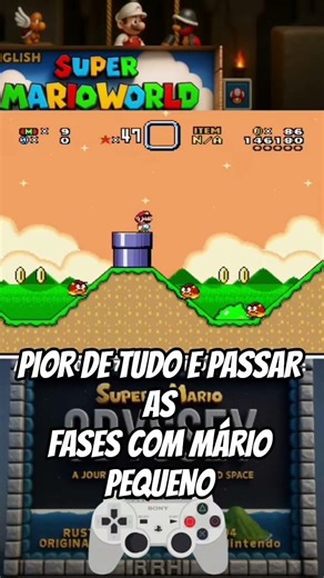 SUPER MARIO WORLD ODYSSEY O PIOR DE TUDO É PASSAR AS FASES COM MARIO PEQUENO