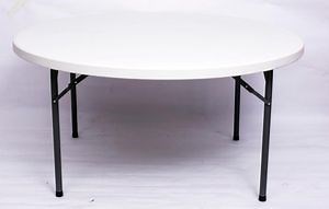 [Hot Item] 72 Inches Round Catering Folding Table in 8-10 Seater in Hospitaly Events Party for Celebration and