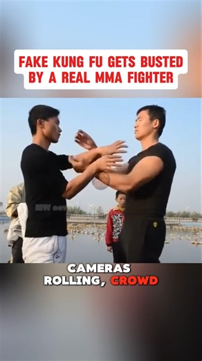 Fake Kung Fu Gets Busted by a Real MMA Fighter #shorts #kungfu