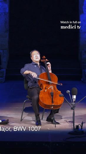 medici.tv on Instagram: ""These suites are so meaningful. They’re not only companions and friends, but they’ve also been reference points in my life." - Yo-Yo Ma. In this landmark concert, @yoyoma performs all six of Johann Sebastian Bach’s Suites for Solo Cello just steps from the Parthenon, in Athens’s Odeon of Herodes Atticus. Watch him as he performs the Cello Suite No. 1 Prelude, available in full on medici.tv. #classicalmusiclovers #yoyoma #cellolovers #bach"