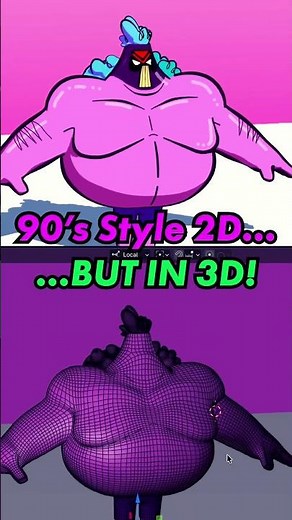 Bringing back that 90s Animated look ;) #blender3d #animation #2danimation