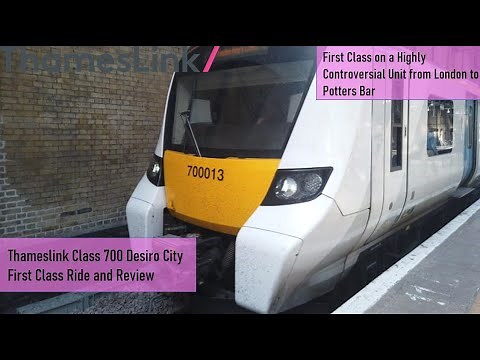 Thameslink Class 700 Desiro City First Class Ride and Review | Terrible First Class!